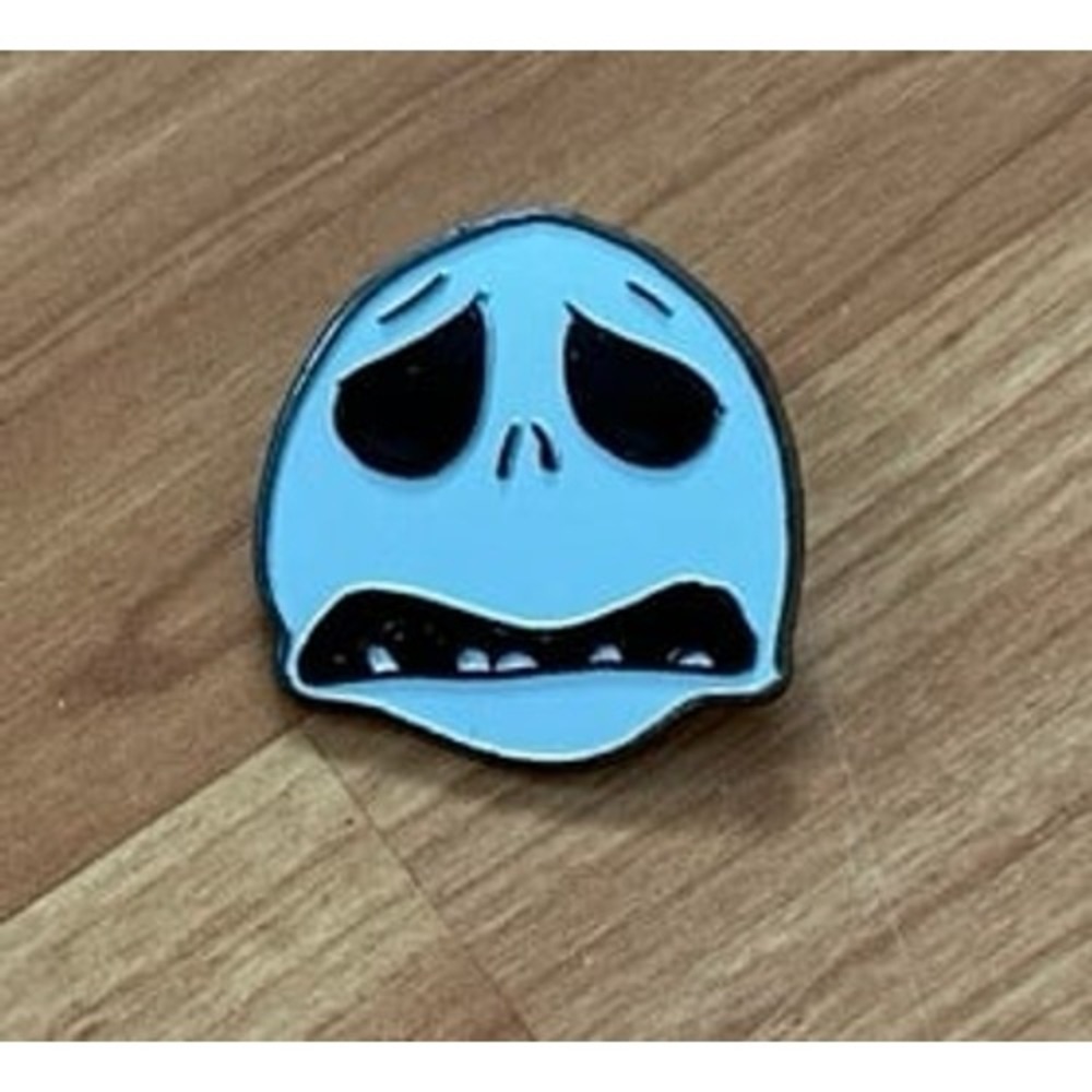 Disney Jack Skellington Distressed Face Enamel Lapel Pin